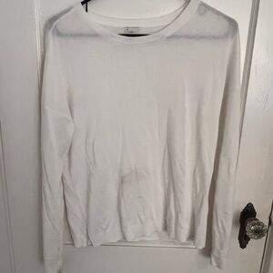 a new day Women's Classic White Crew Neck Sweater
